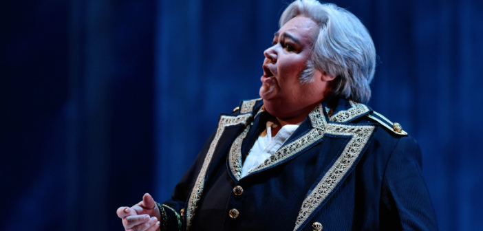 Tancredi (Stephanie Blythe) and his family have been stripped of their estates and inheritances and banished from their homeland. Photo: Kelly & Massa for Opera Philadelphia