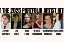 Images of the 8 participants of the Portfolio Artists 2025 internship program.