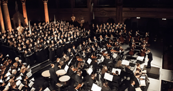 Orchestra in performance