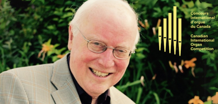 Portrait of John Grew with yellow CIOC logo
