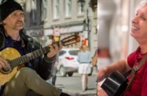 Left: Laurent Fugère by Claude Desrosiers. Right: Dino Spaziani busking in the Montreal Metro by Clayton Kennedy