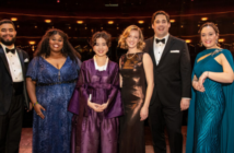 Laffont Competition Grand Finals Winners Gabriel Natal-Báez, Elizabeth Hanje, Song Hee Lee, Shannon Crowley, Robert Wente, and Anna Thompson. Photo: Natalie Powers / Met Opera)