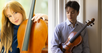 Sabina Sandvoss (cello) and Davin Mar (viola), winners of the 2026 Michael Measures Prize.