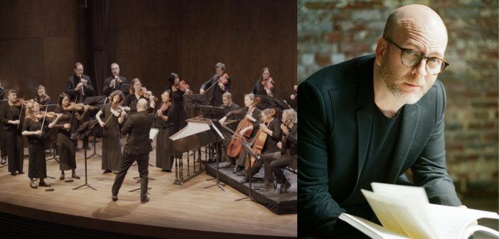 Arion Baroque Orchestra, Photo: Joel Peters and Artistic Director Mathieu Lussier, Photo: Matthew Perrin